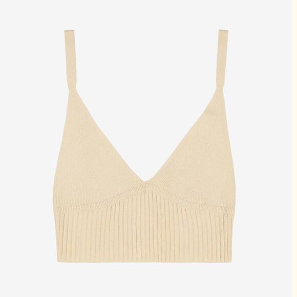 Uncle Studios The Knit Bralette - S - Ecru - Picture 1 of 4